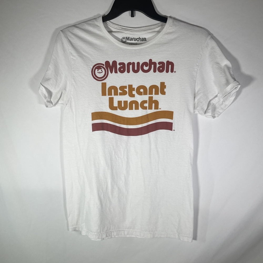 Maruchan Shirt Men Medium White Red Logo Instant Lunch Ramen Noodles Adults M